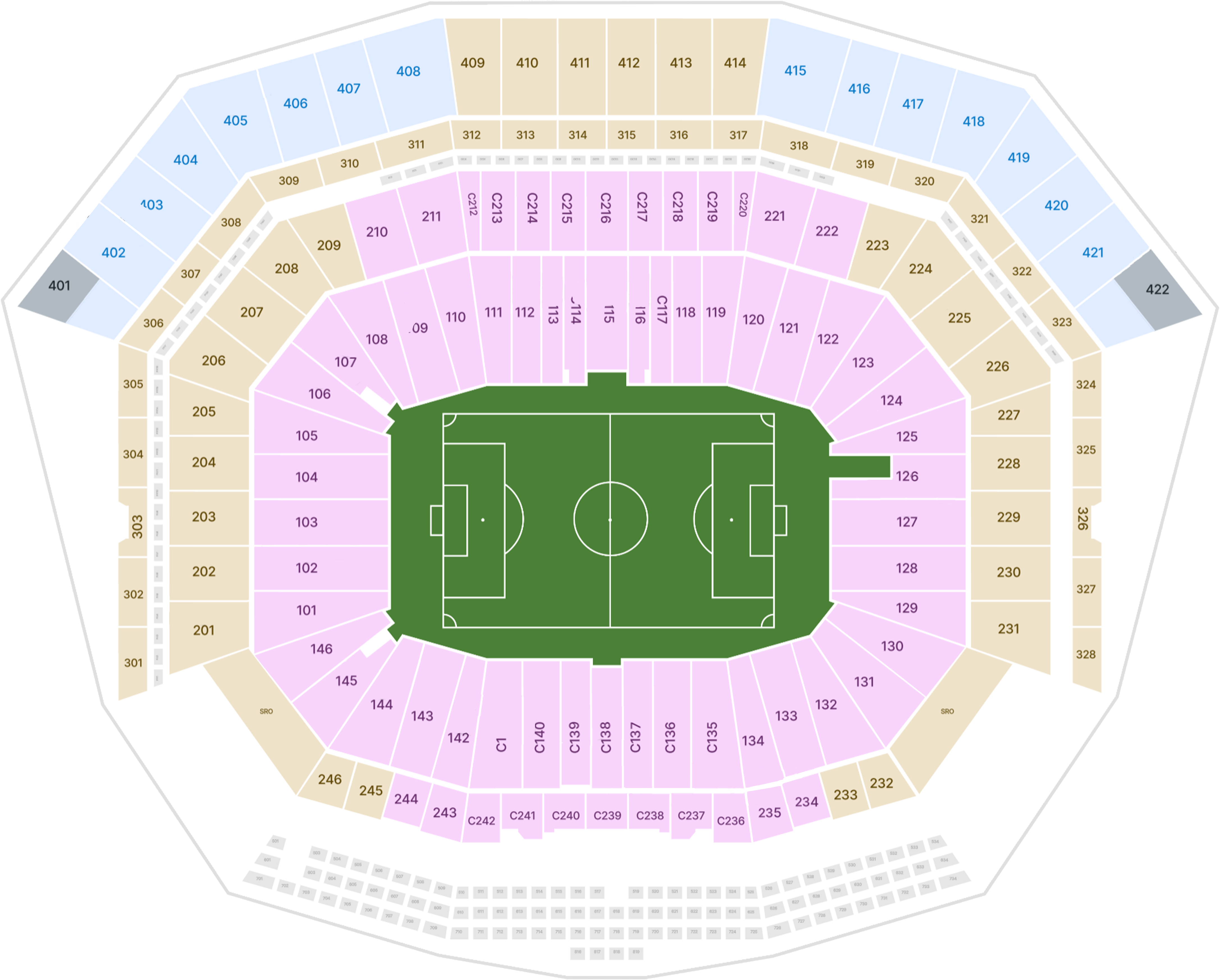 Stadium map