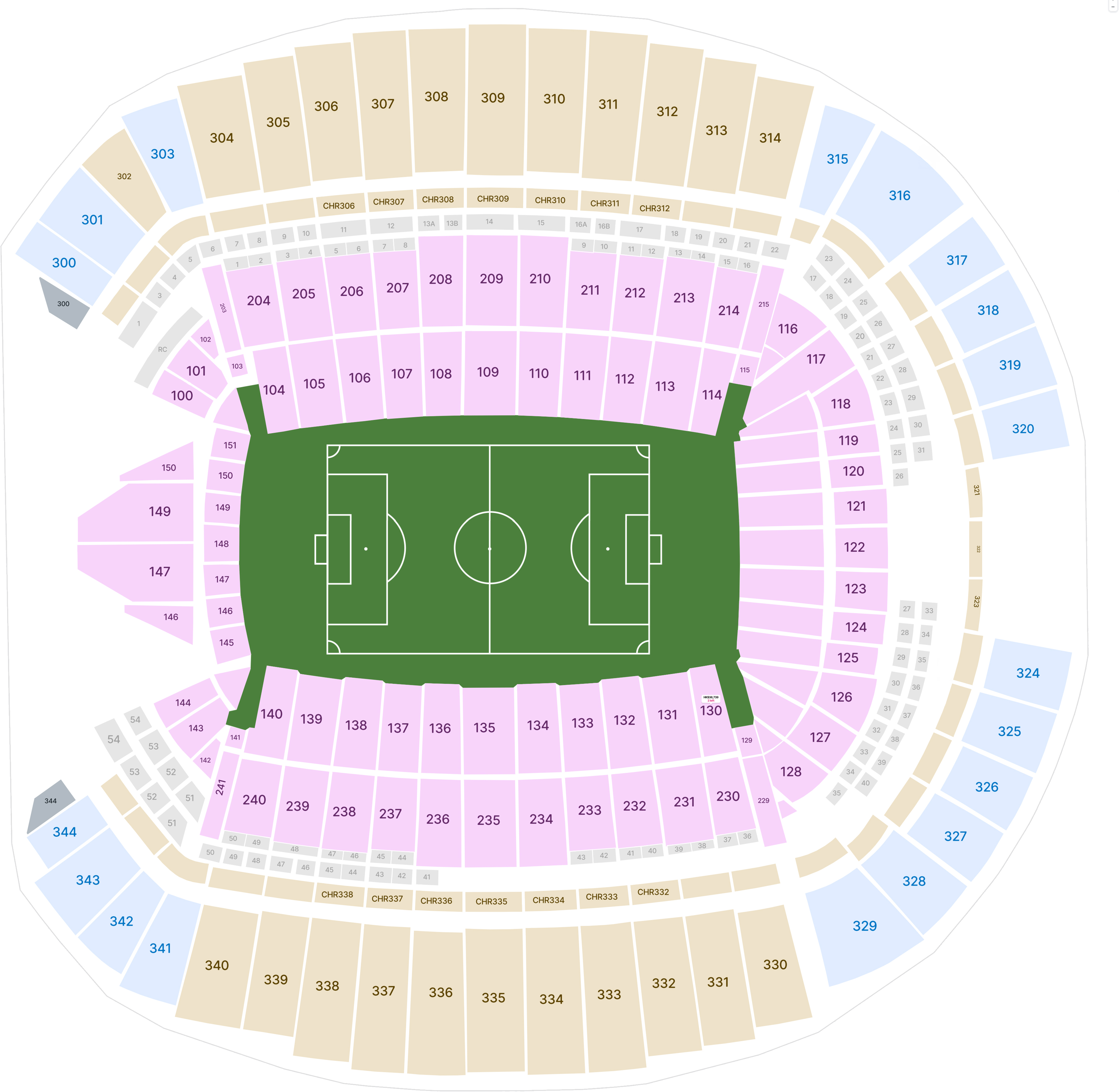 Stadium map